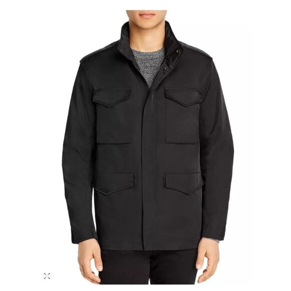 John Varvatos star Usa Connor Slim Fit Field Jacket size L color black - Picture 1 of 12